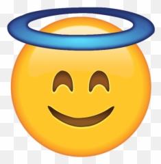 Emoji Meanings And What Does This Emoji Mean - Smiling Face With Halo Emoji,Smirk Emoji