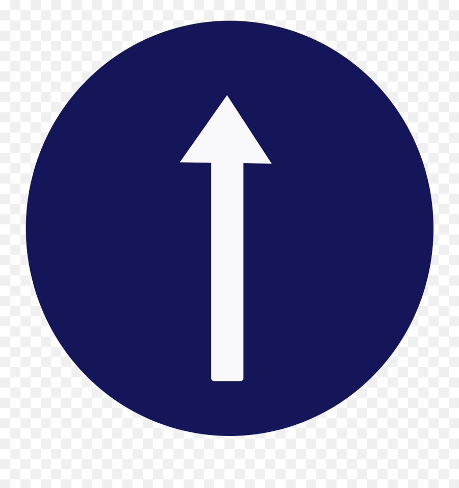 Straight Arrow Sign Top Road Sign - Sign Top Emoji,Duck Emoticon
