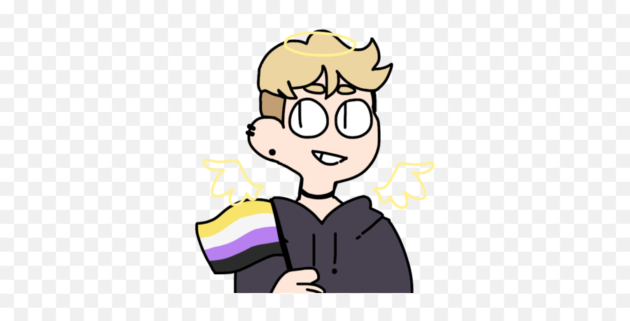 Furry Flag Just To Piss Off - Cartoon Emoji,Asexual Flag Emoji