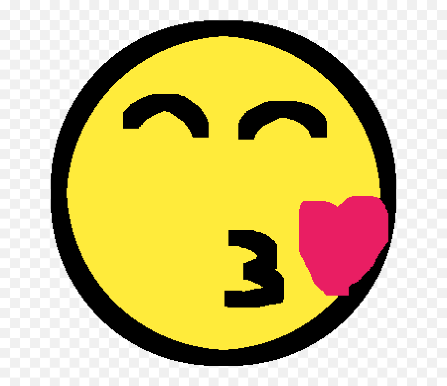 Pixilart - Circle Emoji,Kissy Face Emoji