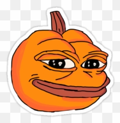 Pepe Vector High Resolution Picture - Transparent Pumpkin Emoji