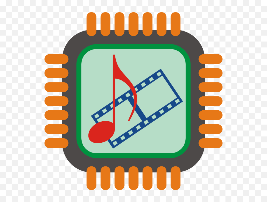Stylized Multimedia Switch Icon - Microprocessor Clip Art Emoji,Poker Chip Emoji
