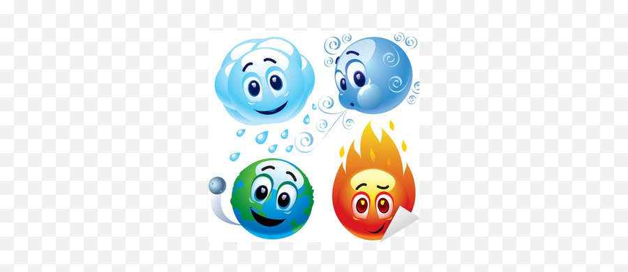 Natural Elements Water Wind Earth And - Aria Acqua Terra Fuoco Emoji,Wind Emoticon