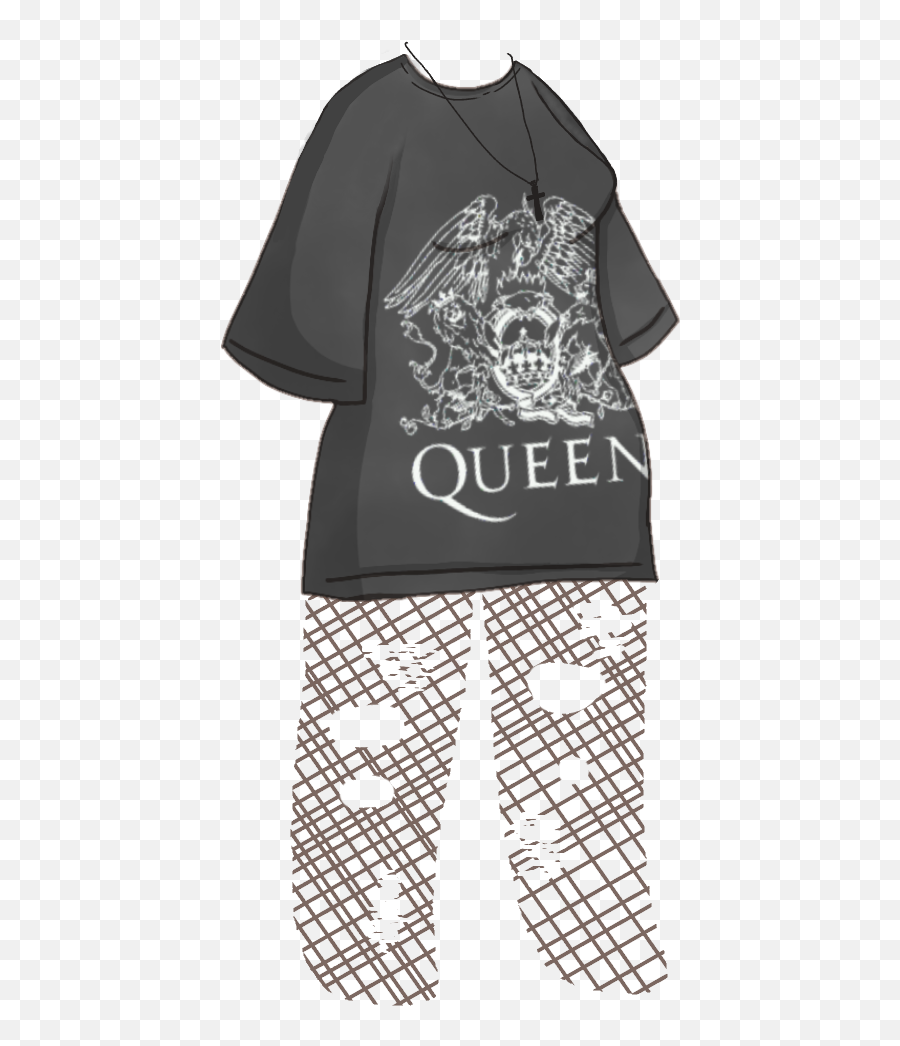 Oversized Band Tee Gacha Gachaclothes - Pajamas Emoji,Black Chess Queen Emoji