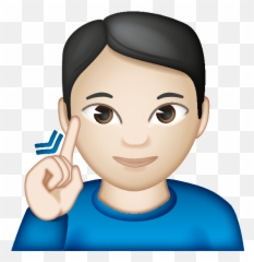Emoji - Person With Glasses Emoji,Deaf Emoji