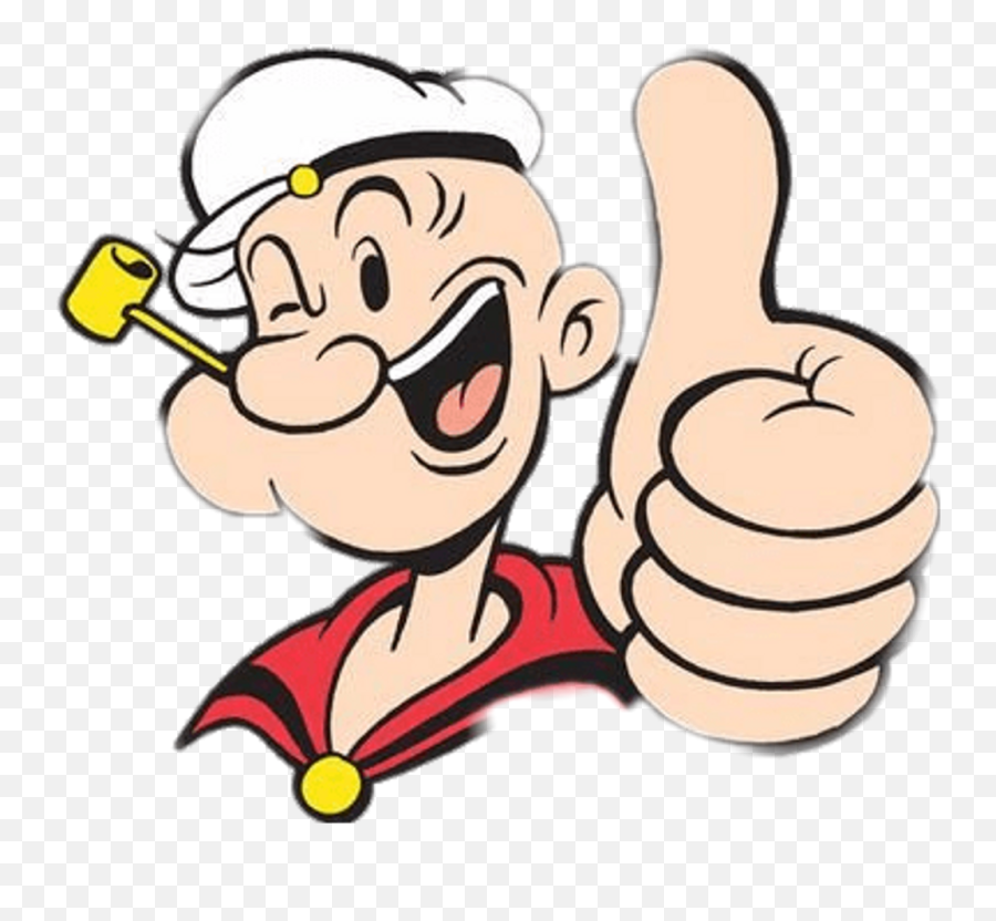 Download Hd Popeye Thumb Up Png - Emoji Popeye,Thmbs Up Emoji