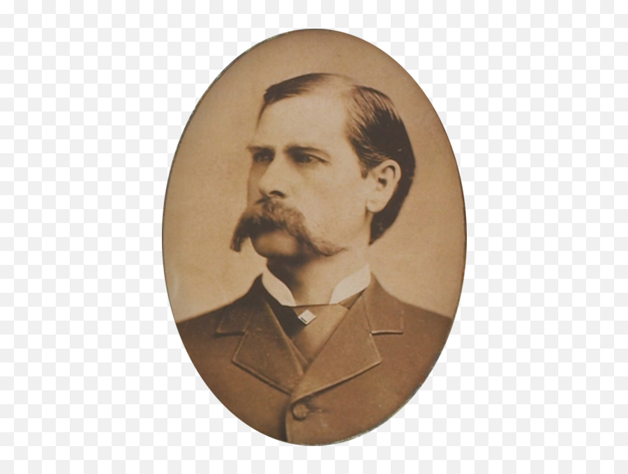 Wyatt Earp Portrait - Wyatt Earp Emoji,Handlebar Mustache Emoji