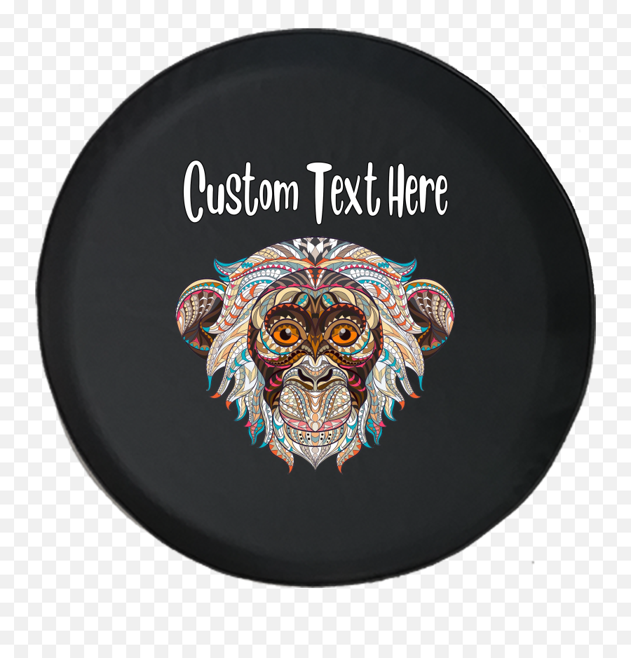 Details About Spare Tire Cover Personalized Monkey Mosaicimpaneze Jk Accessories - Animal Kingdom Adult Coloring Book Emoji,Puerto Rico Flag Emoji