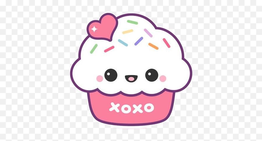 Muffin Cute Kawai Adorable Freetoedit - Cute Kawaii Cake Clipart Emoji,Muffin Emoji