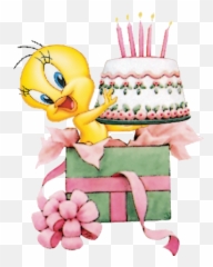 Tweety Art Birthday Birthday Clipart Tweety - Happy Birthday Kitten Emoji,Emoji Birthday Cakes