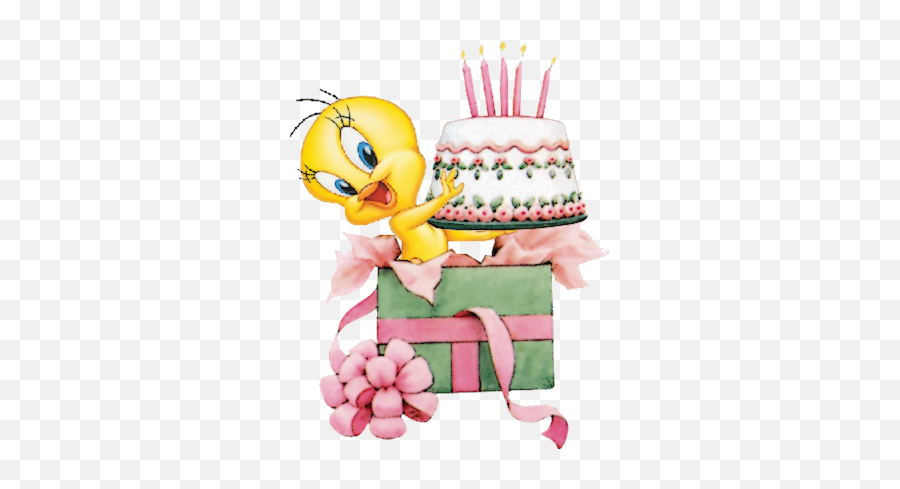 Tweety Art Birthday Birthday Clipart Tweety - Happy Birthday Kitten Emoji,Emoji Birthday Cakes