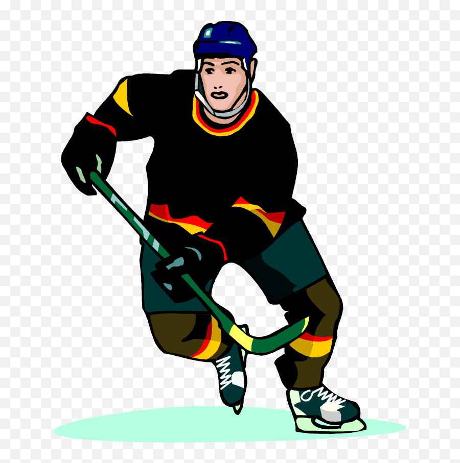 Png - Ice Hockey Clipart Full Size Clipart 925105 Hockey Player Clip Png Emoji,Hockey Stick Emoji
