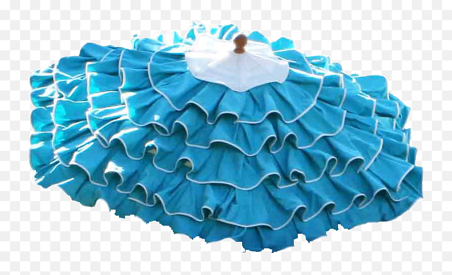 Ruffled Patio Umbrellas - Funky Umbrellas Emoji,Beach Umbrella Emoji