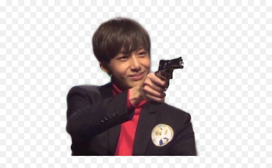 Monstax Hyungwon Gun Meme Freetoedit - Monsta X Hyungwon Meme Emoji,Gun Emoji Meme