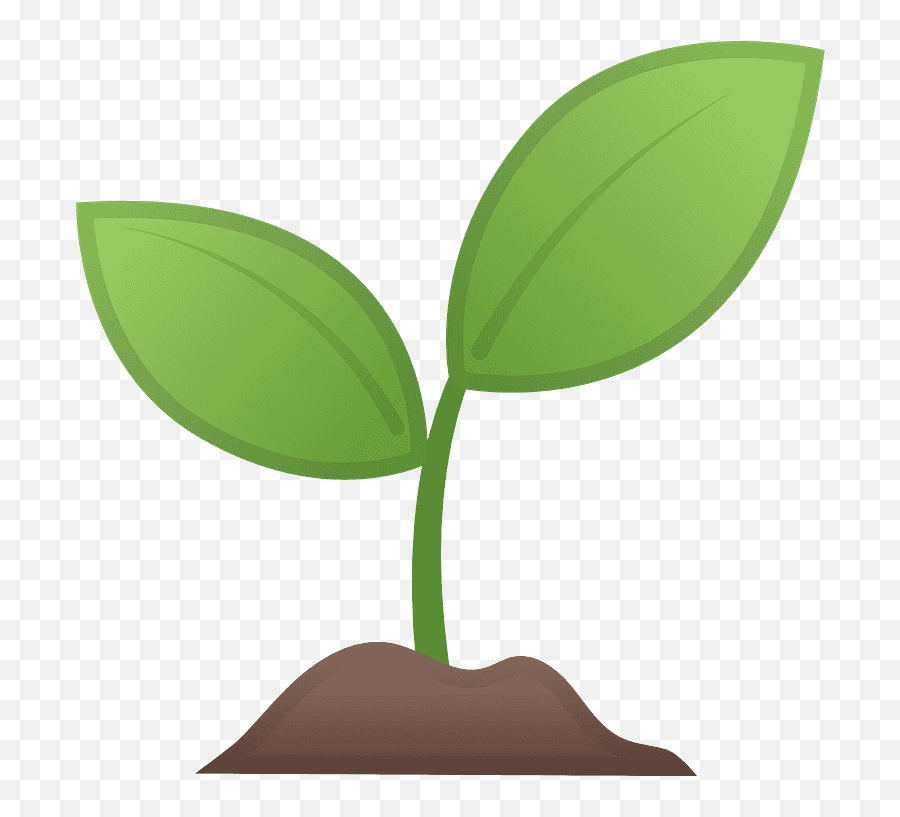 Seedling Emoji Clipart - Seedling Icon,Herb Emoji