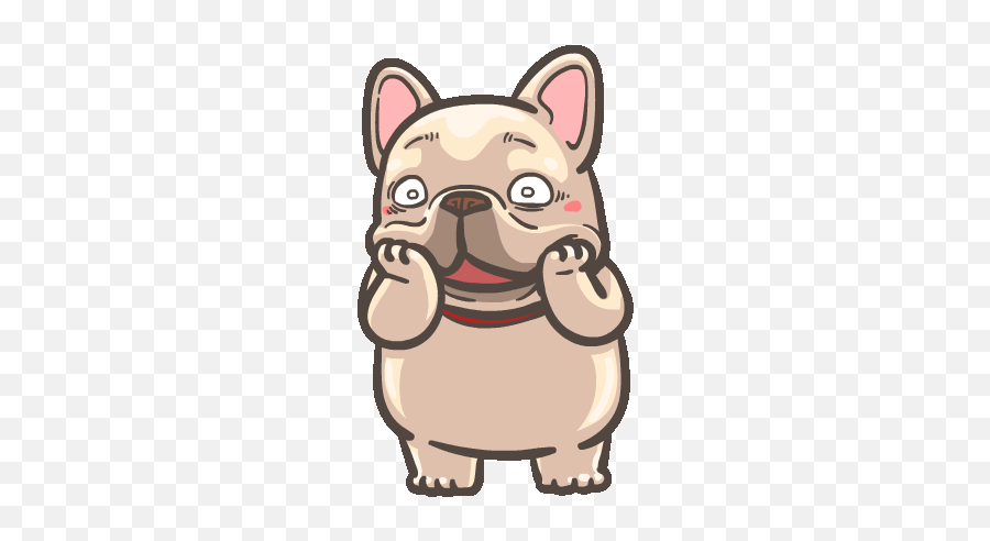 Bulldog Gif Cute Love Gif - Animated French Bulldog Gif Emoji,Bulldog Emoji