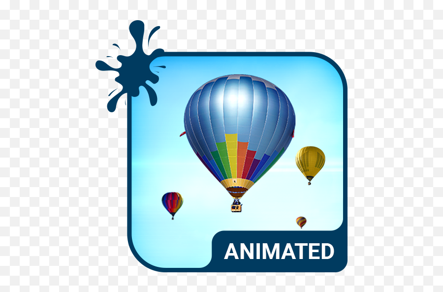 Air Balloons Animated Keyboard Live Wallpaper - Animated Love Birds Photo Download Emoji,Hot Air Balloon Emoji