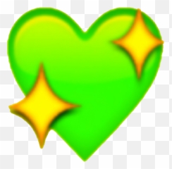 Download Shiny Heart Emoji Png - De Corazon Con Brillos