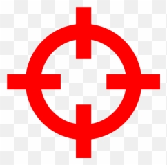 Crosshairs Red - Roblox Shift Lock Png Emoji