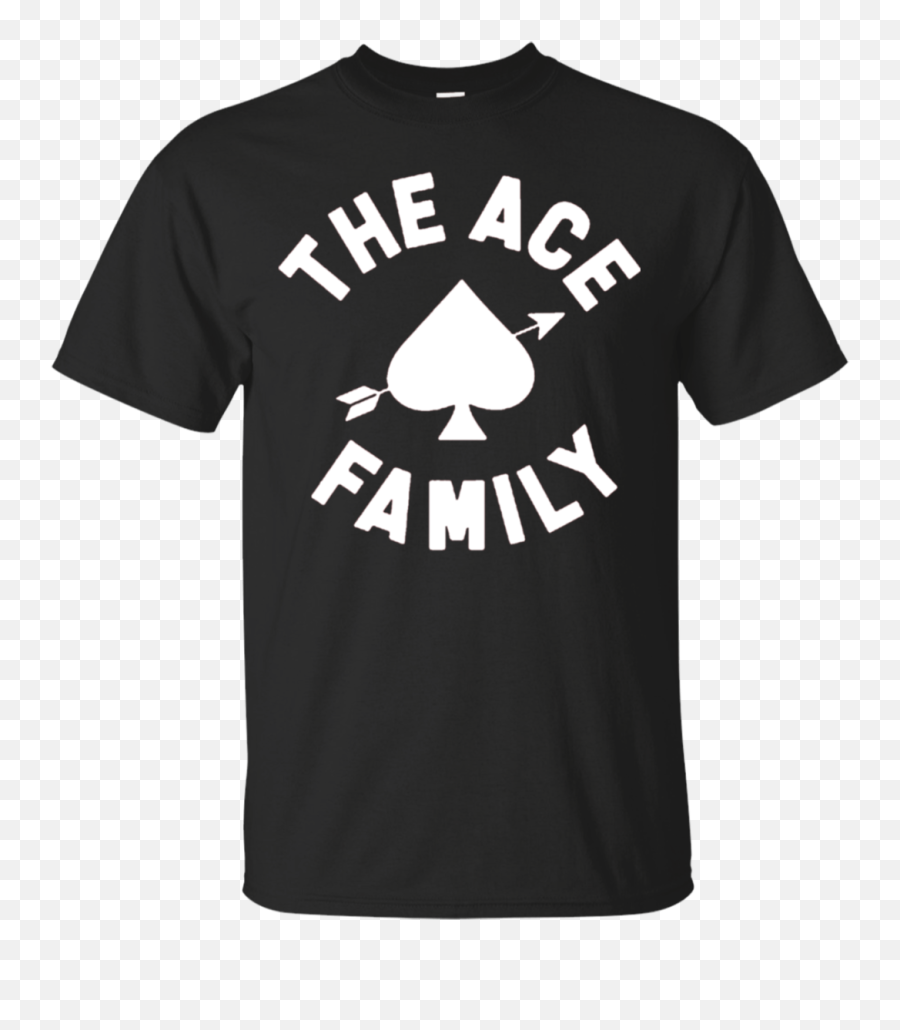 The Ace Family Logo Black T - Unisex Emoji,Ace Flag Emoji