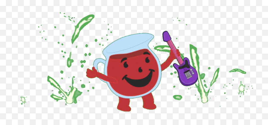 Download Kool Aid Man Rock Out - Cartoon Emoji,Rock Out Emoji
