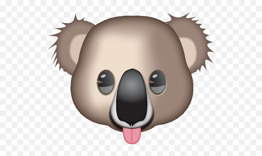 Koala Bear With Red Tongue - Koala Emoji,Chameleon Emoji