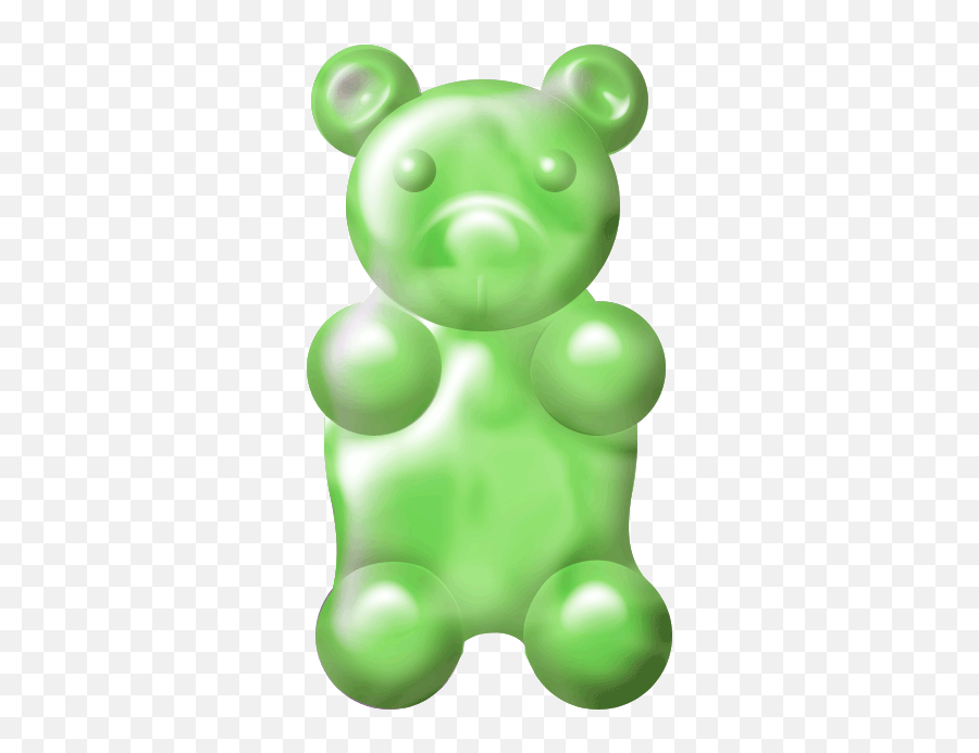 Green Clipart Gummy Bear Green Gummy - Gummy Bear Clipart Png Emoji,Gummy Bear Emoji