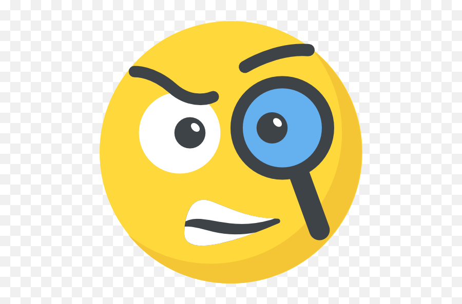 Suspicious - Curious Emoji Face,Suspicious Emoji