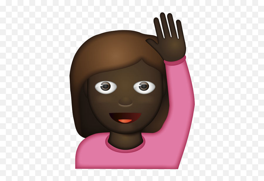 Emoji - Girl Middle Finger Emoji,Hand Raising Emoji