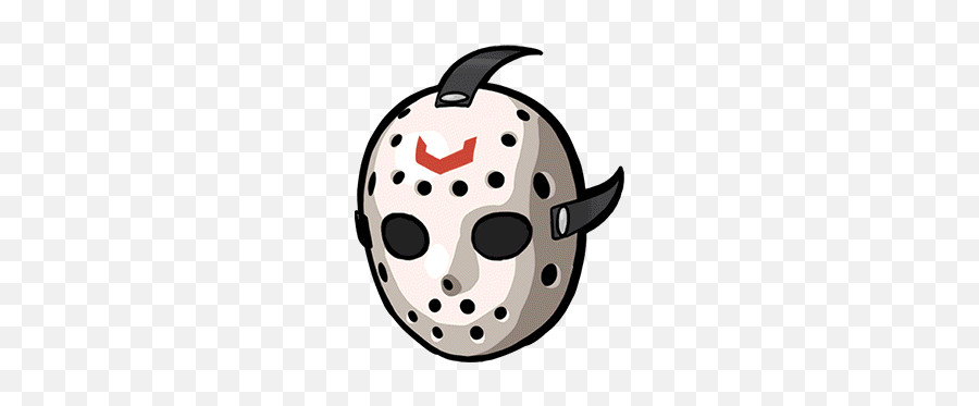 Jason Mask Transparent Png Clipart - Jason Voorhees Mask Cartoon Png Emoji,Hockey Mask Emoji