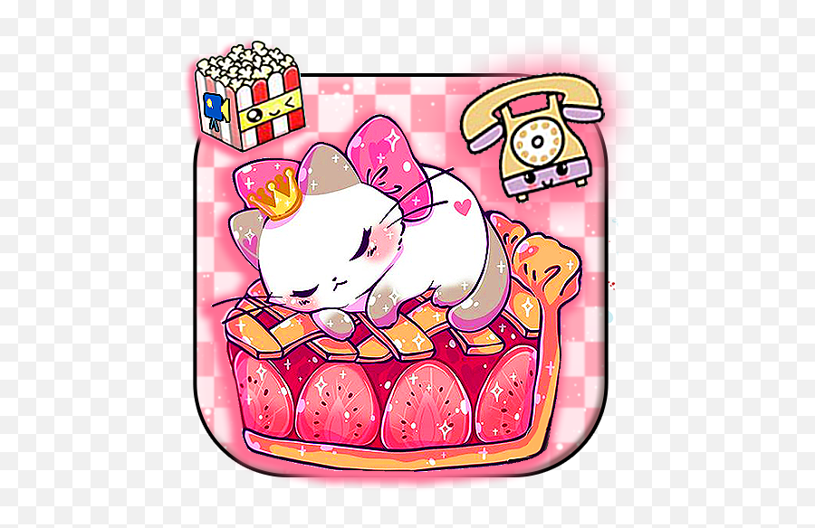 Cute Cat Pie Themes Hd Wallpapers - Dibujos M Jenni Emoji,Gun Skull Pie Emoji