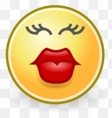 Kuss Smiley Für Whatsapp Und Facebook - Kissing Lips Clipart Emoji