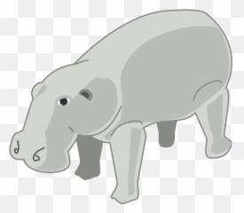 Mascot Vector Tapir Picture - Animated Hippopotamus Emoji,Hippo Emoticon