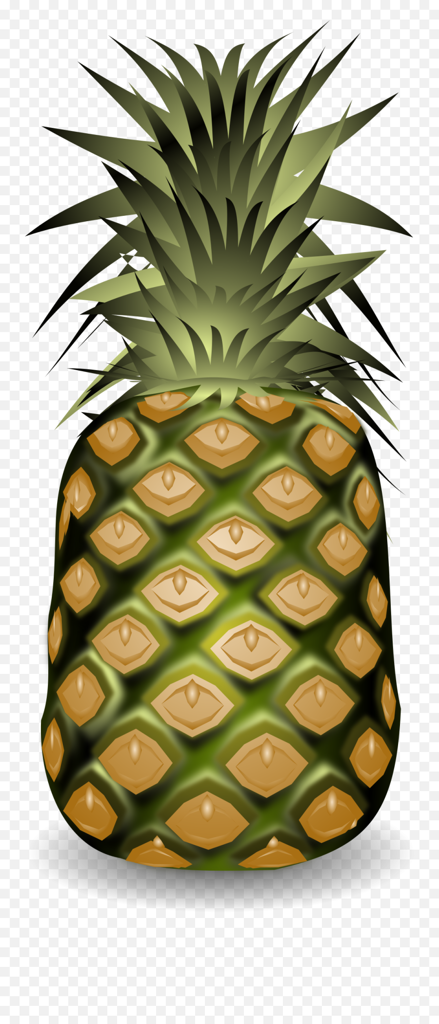 Vector Art Image - Pineapple Emoji,Cow Cake Emoji