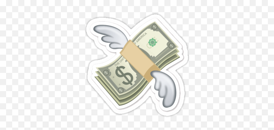 flying-money-emoji-with-wings-dollar-stack-vector-16097059-vector-art