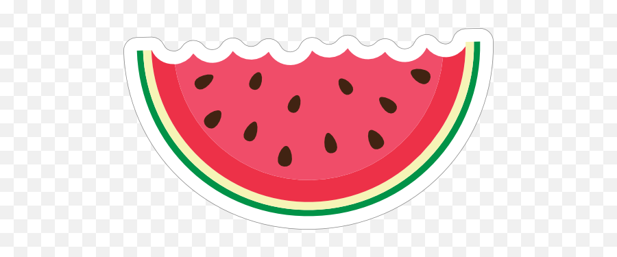 Half Eaten Watermelon Slice - Watermelon Emoji,Cucumber Emoji