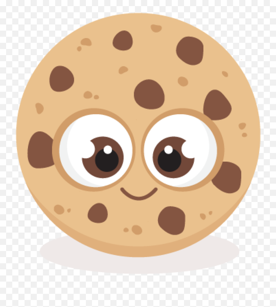 Clipart Chocolate Chip Cookie Png - Cute Chocolate Chip Cookie Clipart Emoji,Biscuit Emoji