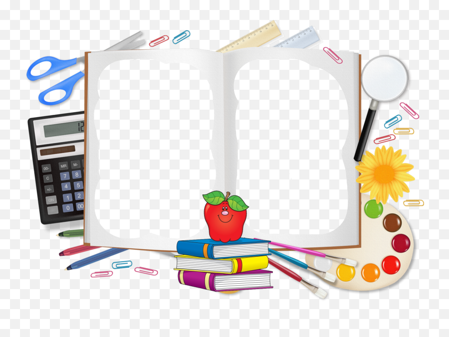 Background Freeuse Stock Png Files - School Supplies Background Clipart Emoji,Emoji School Supplies