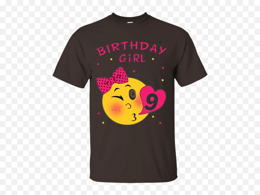 Girls 9th Birthday Girl T Emoji,Emoji Girl Clothes