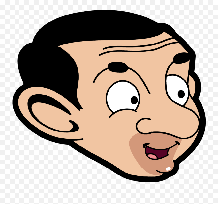 Mr Bean Face Clipart - Mr Bean Cartoon Png Emoji,Danny Devito Emoji