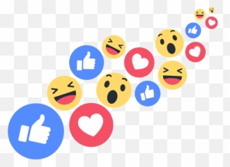 Fb Reaction Buttons Png Picture - Facebook Live Reactions Emoji