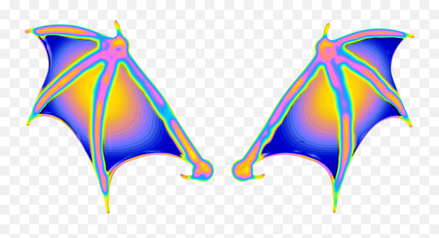 Wings Bat Aesthetic Color Dream Emoji - Illustration,Emoji Bat