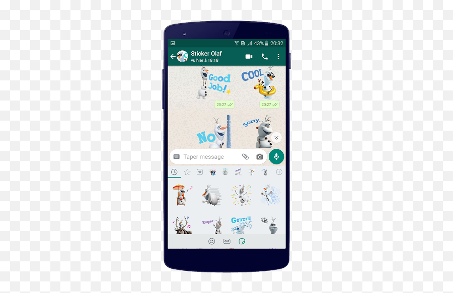 Olaf Stickers For Whatsapp - Cartoon Stickers Emoji,Animated Emojis For Android