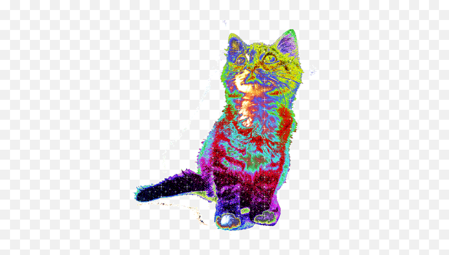 Top Trippy Cats Stickers For Android U0026 Ios Gfycat - Trippy Cat Emoji,Cheshire Cat Emoji