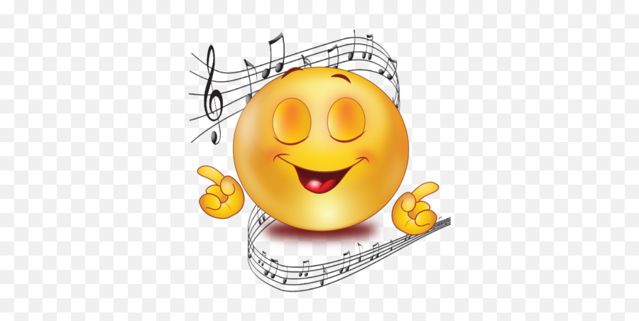 Party Singing Music Emoji - Music Emojis,Emoji Party