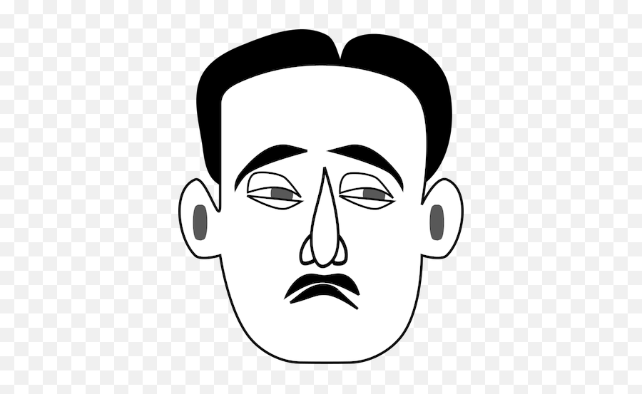 Face Of Sad Man - Sad Face Drawing Men Emoji,Shocked Emoji