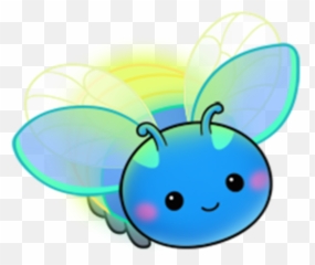 Ftestickers Clipart Firefly Cute Blue - Firefly Png Clipart Emoji,Firefly Emoji
