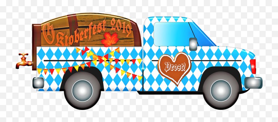 Oktoberfest Truck Beer - Oktober Car Png Emoji,Flag Plane Emoji