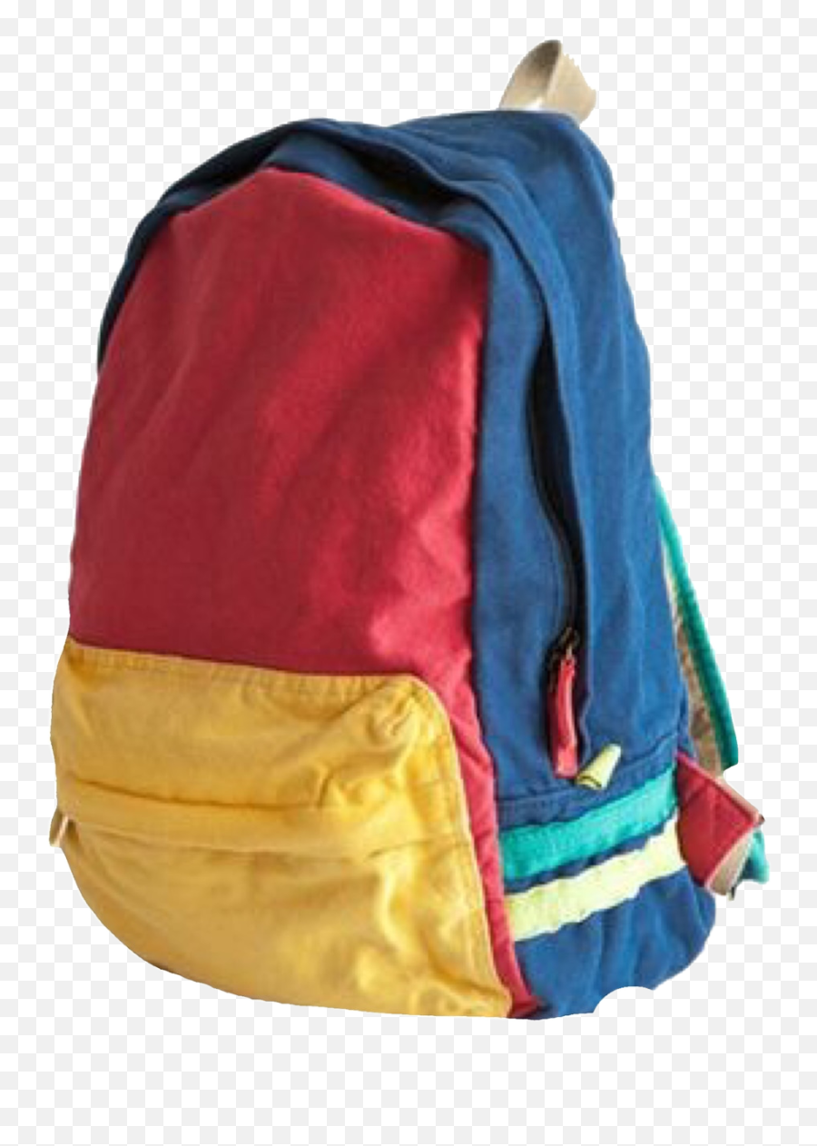 Niche Backpack Png Nichememe Freetoedit - Blue Red Yellow Backpack Emoji,Backpack Emoji Png