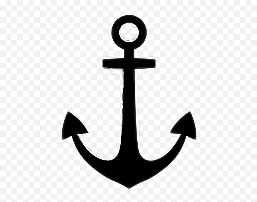 Anchor Blackanchor Anker - Anchor Stickers Emoji,Emoji Anchor